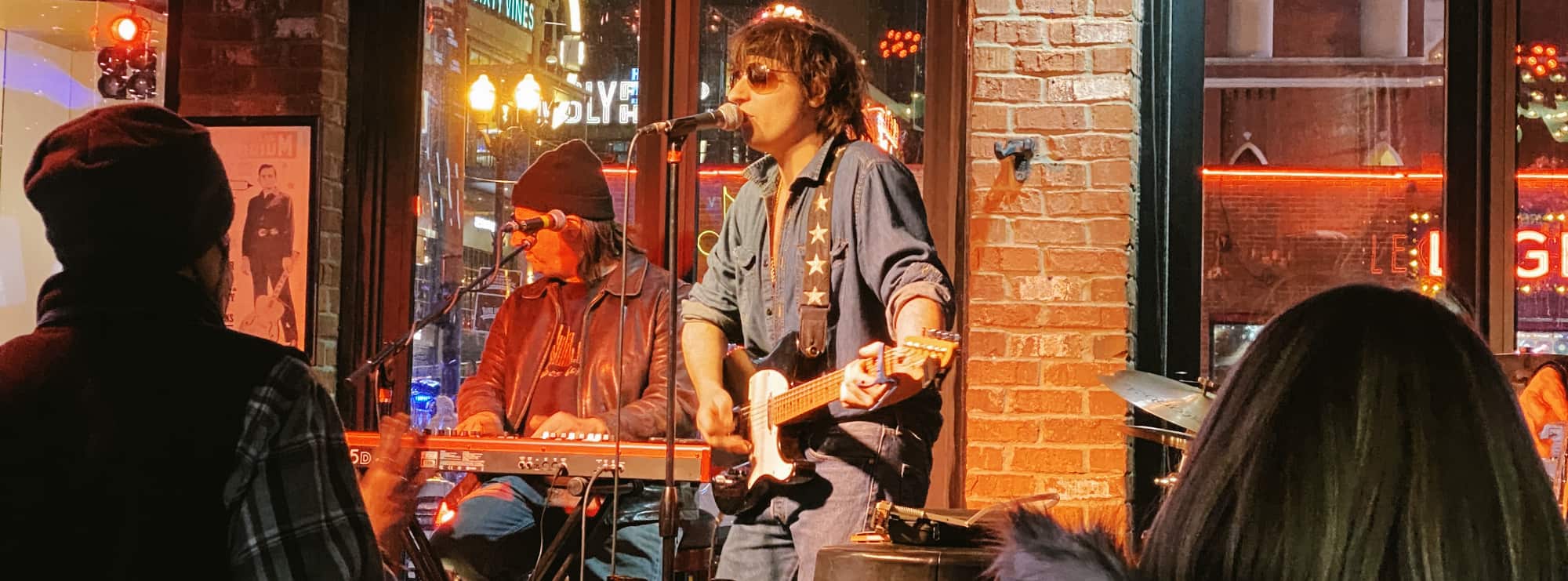 bar singer on guitar in Boise